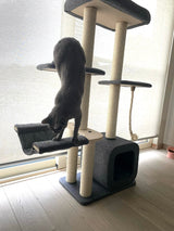 Katten krabpaal Candy - klimboom - krabmeubel - grijs SpirePets