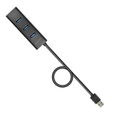 Axagon - USB 3.0 Oplaadpoort Gen 1 (5Gbps) - 4-poorts (USB-A) - Micro USB voeding IN - Hub met ondersteuning voor snel opladen en voeding - Kabellengte 1,2 m Axagon