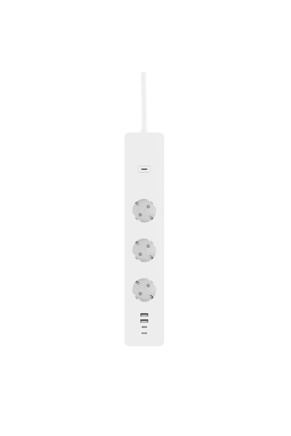WOOX R6132 - slimme verlengkabel met 3 Schuko stopcontacten en 4 USB-poorten