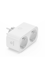 Woox R6153 dubbele slimme stekker - Wifi Stekker met twee stopcontacten