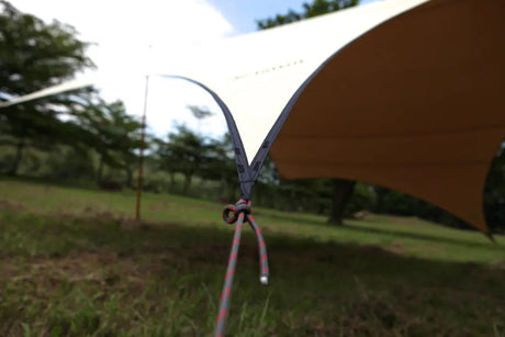 Truvii tent hexagon |Zonnenscherm |Tent tegen de regen | Duurzaam, draagbaar en waterbestendig |570 x 670 cm