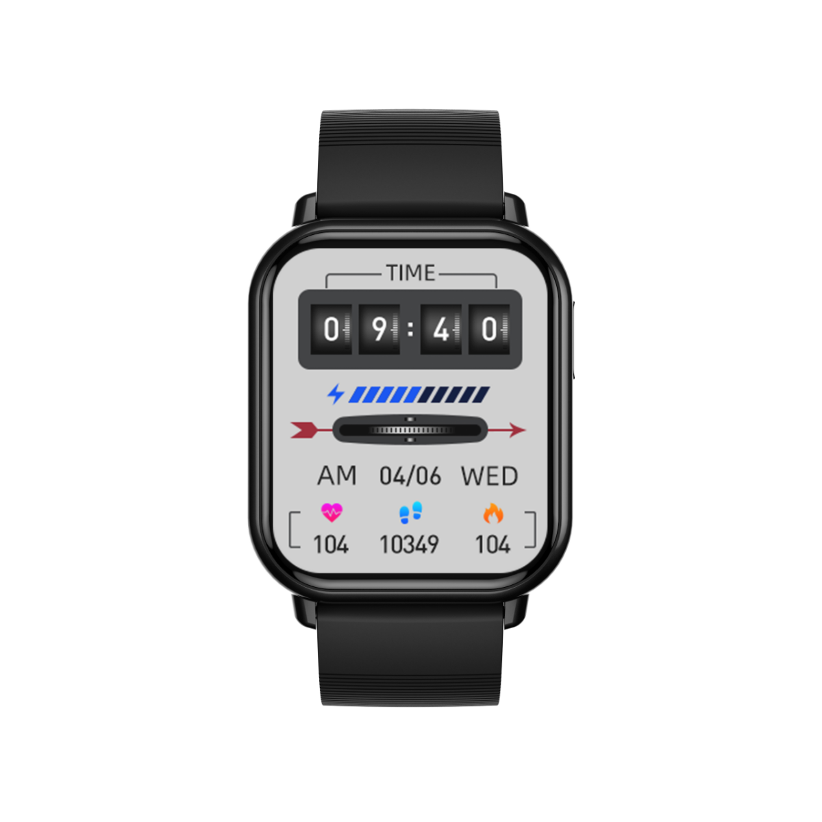 SW33plus Smartwatch | IP67 Waterbestendig | Draadloos opladen | Sporthorloge |  Zwart | Hartslagsensor Coolgods