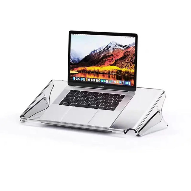Verstelbaar laptopstandaard | 53,6 x 27 x 13,6- 20,6 cm | Acryl | Laptop verhoger 
