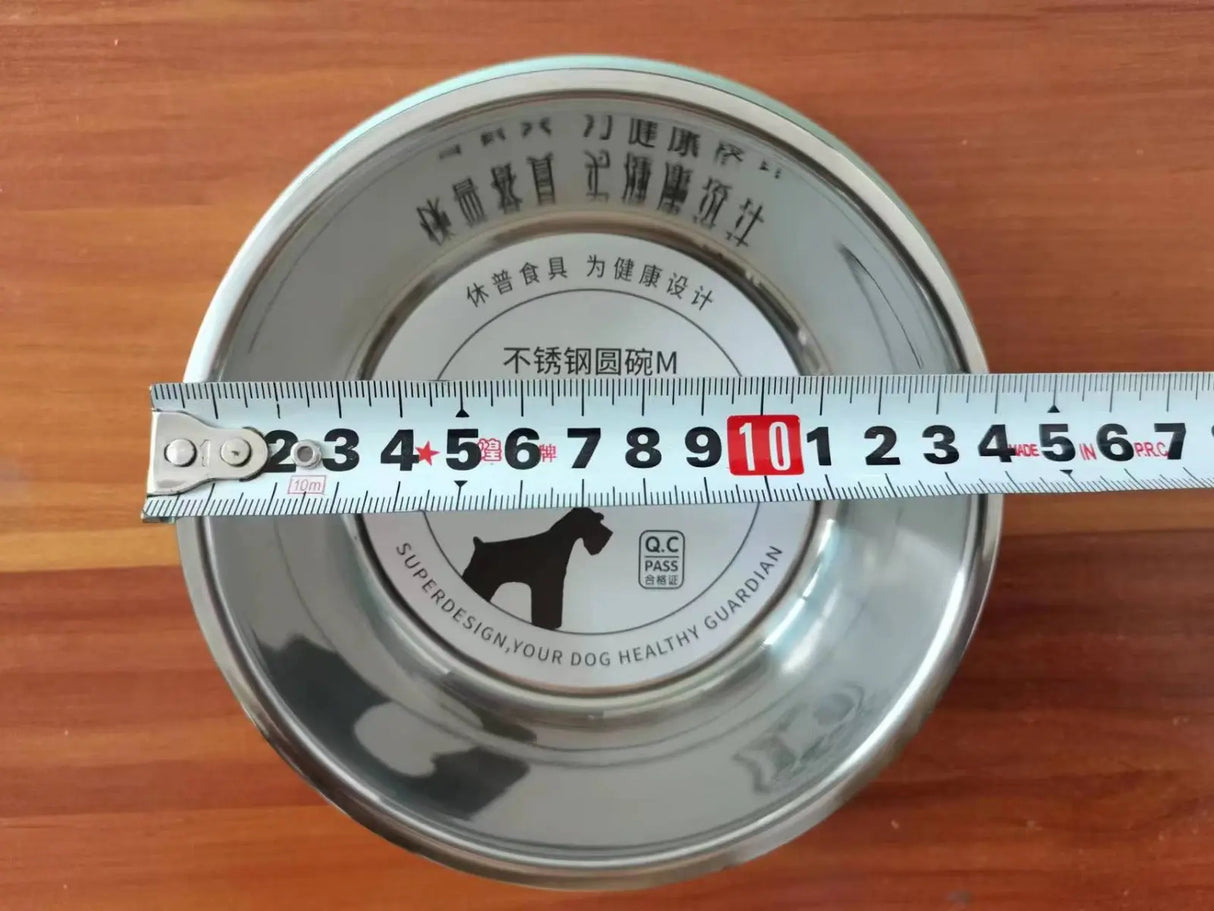 Voerbak hond rond | RVS | 174 x 140 x 60mm | Drinkbak hond | Hondenvoerbak | Uitneembare bak Coolgods