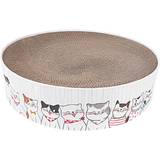 Scratching basket Scratching mat for cats | Cat furniture | Scratch furniture | 41.3cm x 41.3cm x 10cm | Round | Cardboard