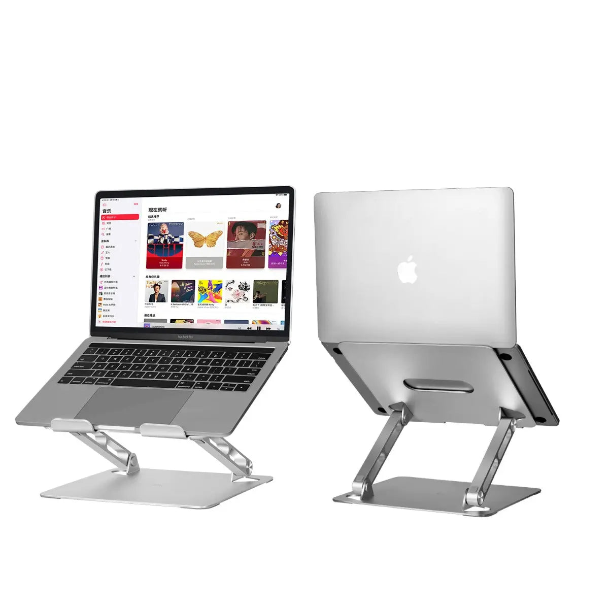 Laptop standaard – aluminium – 24,2 x 21,5 x 5,7 cm – voor 10 tot 17 inch laptops Coolgods