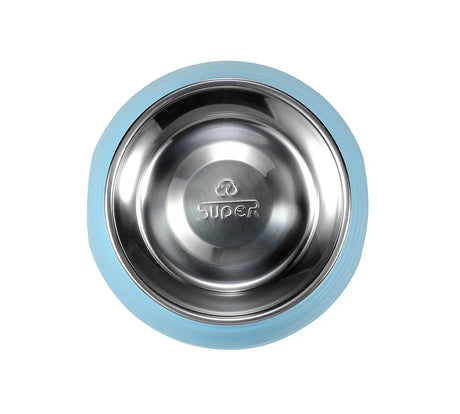 Food bowl dog round | stainless steel | 174x140x60mm | Drinking bowl dog | Dog Food Bowl | Removable tray