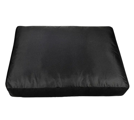Comfortabele Joey Hondenkussen | Zwart | Hondenbank | Anti-slip onderkant | Zachte polyester spons | Makkelijk schoon te maken | 100 x 70 x 16 cm