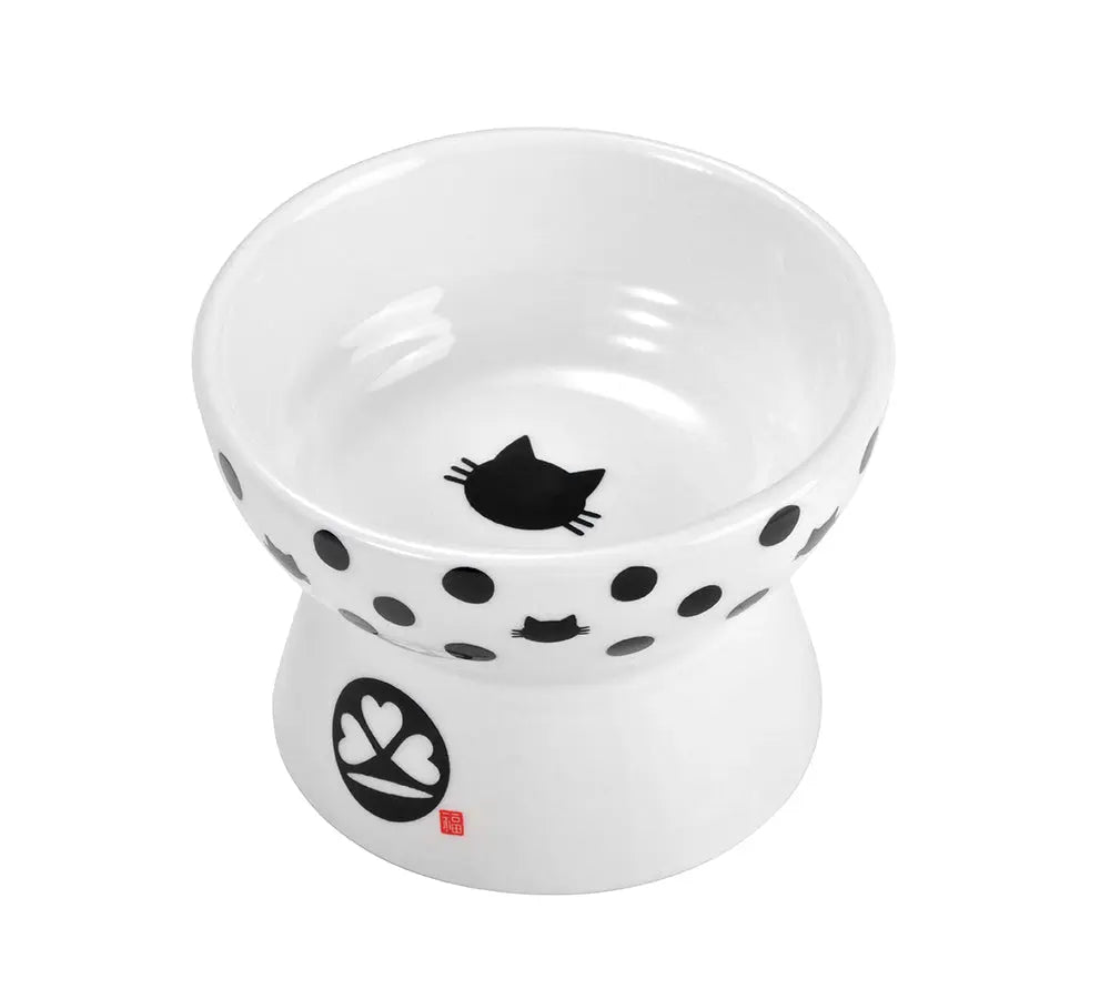 4145A cat dish - nice dish for cat or cat - with cat print - 75*63*55mm (LxWxH)