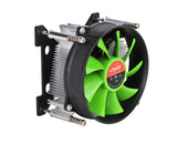 CPU koeler | LGA 1700  | Ventilator 2200RPM | 90 * 90 * 25 mm | Groene bladen | Effectieve warmteafvoer tot 95W