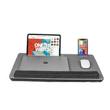 Laptop Standaard | Smartphone Houder | Ergonomische standaarden | Polssteun | Ruimtebesparend en draagbaar | Leer | Maximaal 17 inch