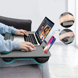 Laptop Stand | Smartphone Holder | Ergonomic Standards | Wrist Rest | Space saving and portable | Learn | Maximum 17 inches