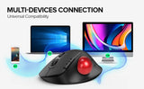 Delux Trackballmuis - Ergonomisch - Draadloos - Bluetooth - 121.3x90.7x45.1mm