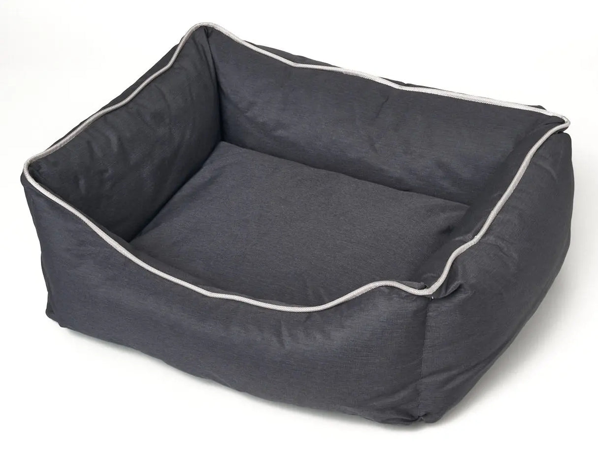 Water Resistant Pet Bed | Anti-Slip Bottom | Easy to Clean | Bora | Dark Gray | 40 x 35 x 16 cm | Dogs and cats