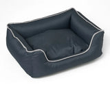 Bora Pet Bed | Inner cushion | Non-Slip Bottom | Stylish Design | Easy Maintenance| Dark Gray | Size S 30x20x14cm (LxWxH) | Cats and dogs