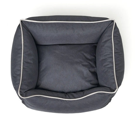 Water Resistant Pet Bed | Anti-Slip Bottom | Easy to Clean | Bastian | Dark Gray | 40 x 35 x 16 cm | Dogs and cats