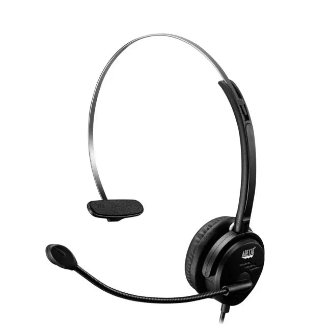 Xtream P1 Enkelzijdige koptelefoon met microfoon | Headset | USB aansluiting | 3,5 mm audiopoort Adesso